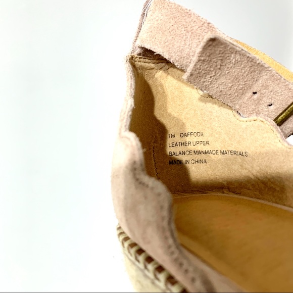 Crown Vintage Blush Scalloped Suede Espadrilles - Picture 6 of 6